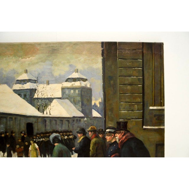 A. McDonald, Figures, 1931, Oil on Canvas For Sale - Image 4 of 11