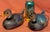 An exceptional, gallery-quality pair of hand-blown mid-century Murano art glass duck sculptures from the renowned Venetian...