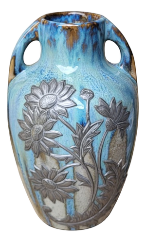 Vintage Stoneware Vase from Pierrefonds, 1930s