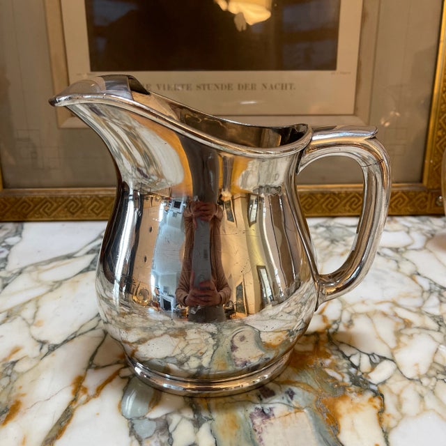 Reed & Barton Vintage Silver Plated Water Pitcher by Reed & Barton For Sale - Image 4 of 10