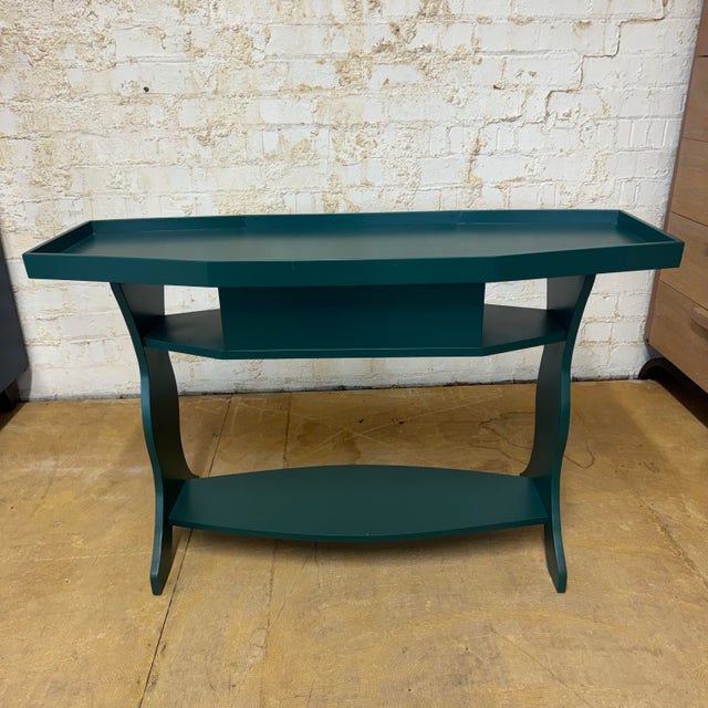 Lozere Console Table - Emerald Green For Sale - Image 9 of 11