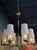 Late 20th Century Modern Murano Glass and Brass Chandelier For Sale - Image 5 of 6