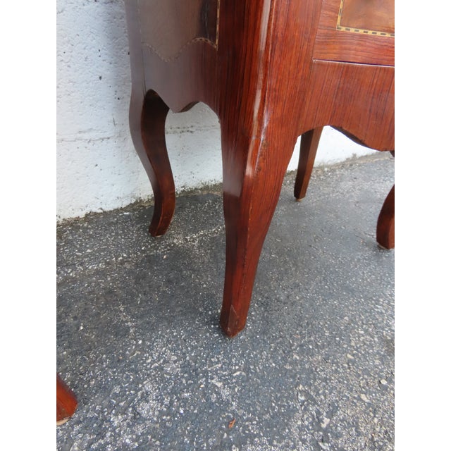 French Inlay Tall Narrow Lingerie Jewelry Chests a Pair 6317 For Sale - Image 15 of 18