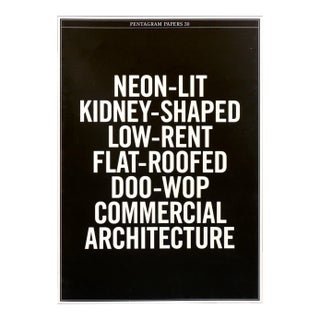 2001 Pentagram Papers Book #30 - Doo-Wop Commercial Architecture For Sale