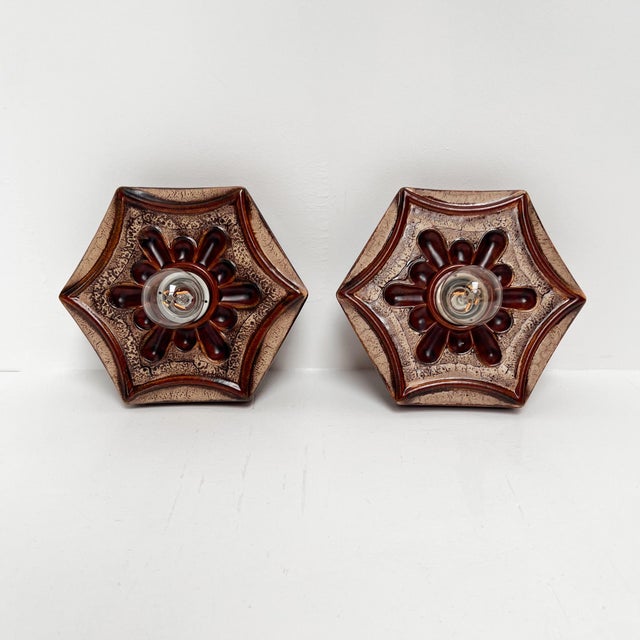 Vintage Wall Lamps from Hustadt Leuchten, 1970s, Set of 2 For Sale - Image 6 of 13