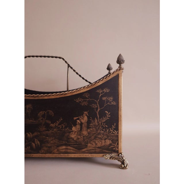 Chinoiserie Vintage Chinoiserie Magazine Rack by Chelsea House For Sale - Image 3 of 9