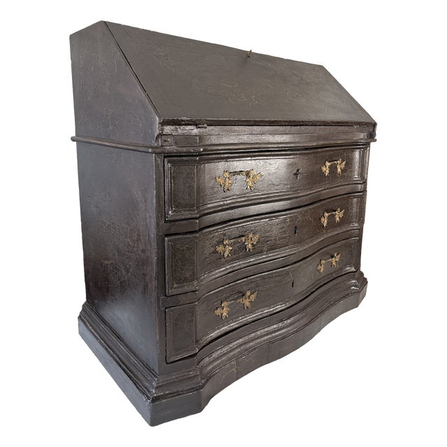 Antique Secretaire with 3 Drawers, 1760 For Sale