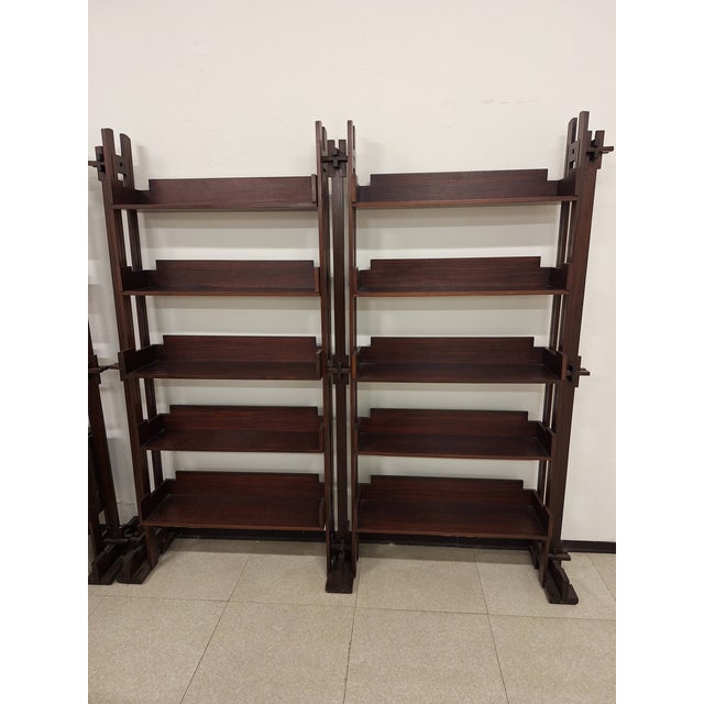 Bookshop Shelves by Marco Comolli for Mobilia, 1950s, Set of 2 For Sale - Image 16 of 18