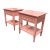 Firebird Furniture Vintage Regency Style Pink Nightstands, Pair For Sale