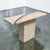Very elegant Maitland Smith console/entry table. This piece is made of tessellated stone with a nice gray and pink curved...