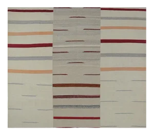 Handwoven Scandinavian Style Persian Kilim Area Rug - 6’5″ X 7’4″
