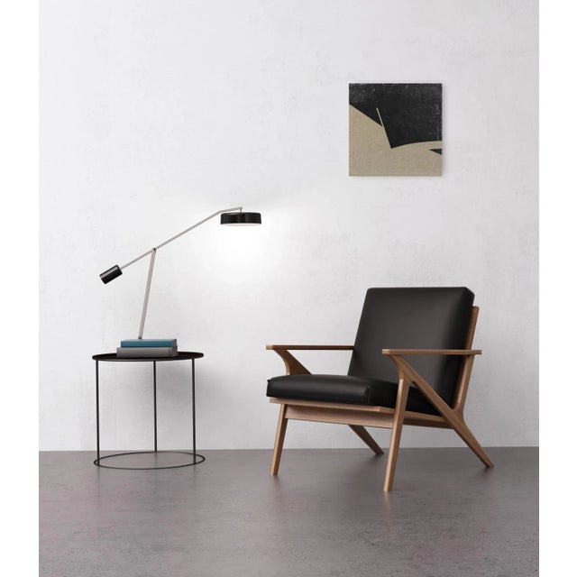 Textile "Ebony Pictograph 6" Original Minimalist Textured Painting Len Klikunas For Sale - Image 7 of 9