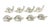 Arthur Court Set of 8 Silver-Tone Snail & Turtle Place Card Holders – Whimsical / Coastal Cottage For Sale - Image 4 of 10
