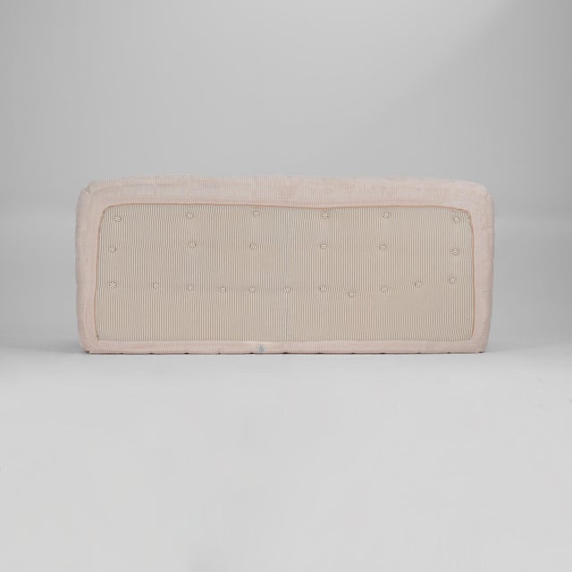 Textile Vintage Kashima 3-Seater Sofa in Vanilla Corduroy - Restored Ligne Roset Original For Sale - Image 7 of 12