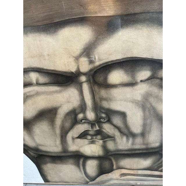 MPR, Double Face, 1960s, Oil Painting For Sale - Image 7 of 13