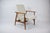 Vintage Armchair in Beige and Teak, 1970s For Sale - Image 15 of 18