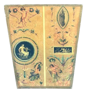 Vintage Neoclassical Wrapped Waster Paper Basket