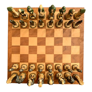 Sherlock Holmes Chess Set Handmade Studio Anne Carlton Worth $1400 New