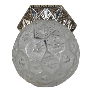 French Art Deco Flush Mount by Gauthier & Hubens 1930 France For Sale