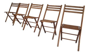 Folding Chairs, 1960s, Set of 5