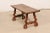 Antique Spanish Wooden Coffee Table with Carved Lyre-Legs and Iron Stretchers For Sale - Image 9 of 13