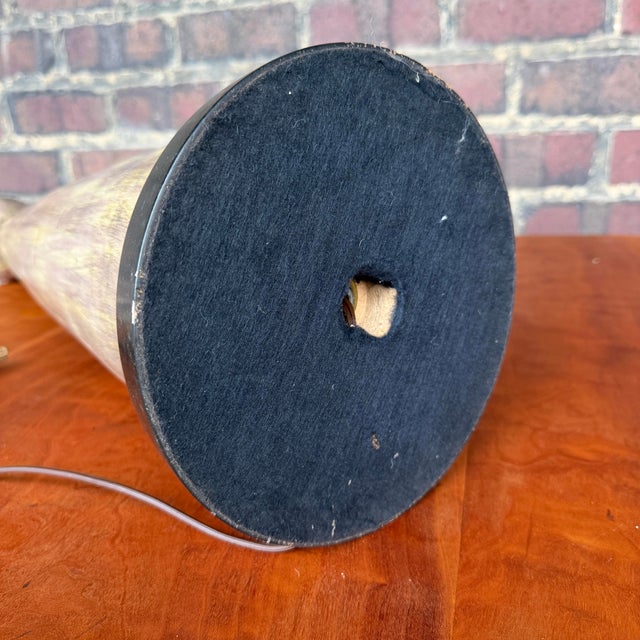 Mid-Century Tapered Ceramic Lamp With Brushed Glaze For Sale - Image 11 of 11