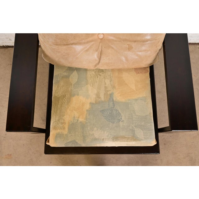 Brown Klaus Rausch Mid-Century Brutalist Geometric Lounge Chair and Ottoman, 1960s For Sale - Image 8 of 14