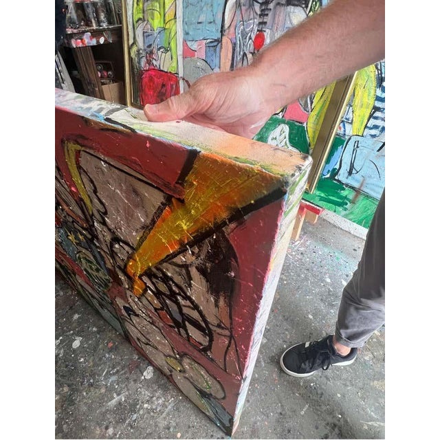 Scott Harper Mixed Media Painting titled “M83” 40 x 60 2024 For Sale - Image 10 of 11