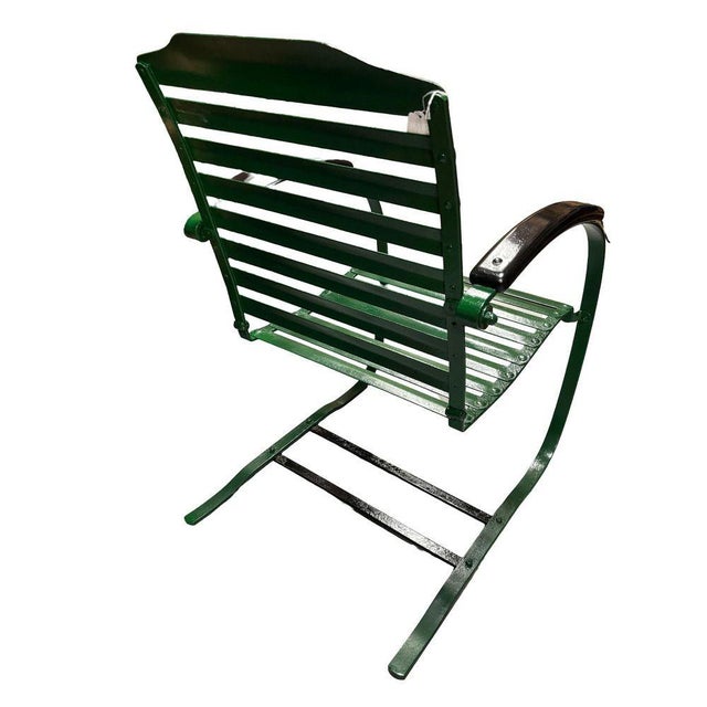 1950s Mid-Century Steel Springer Rocking Outdoor Patio Chair , Pair For Sale In Los Angeles - Image 6 of 8
