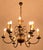 Flemish Two-Story Chandelier in Brass For Sale - Image 4 of 5