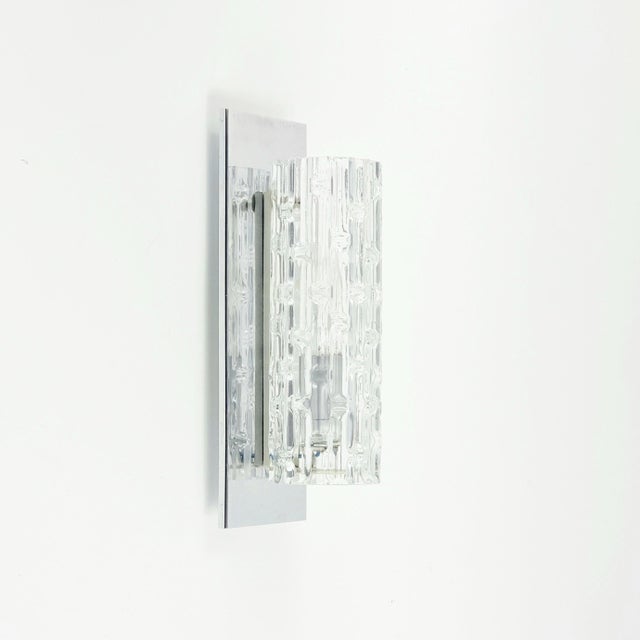 Stunning pair of murano glass wall lights/sconces from doria leuchten (germany, 1960s). High-end mid century modern...