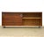 A mid century modern rosewood credenza cabinet or TV console designed by Bodil Kjaer for Pedersen and Sons with chrome...