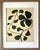 Original abstract botanical painting on French rag paper. Framed in a gold texture locally crafted frame. Framed behind...