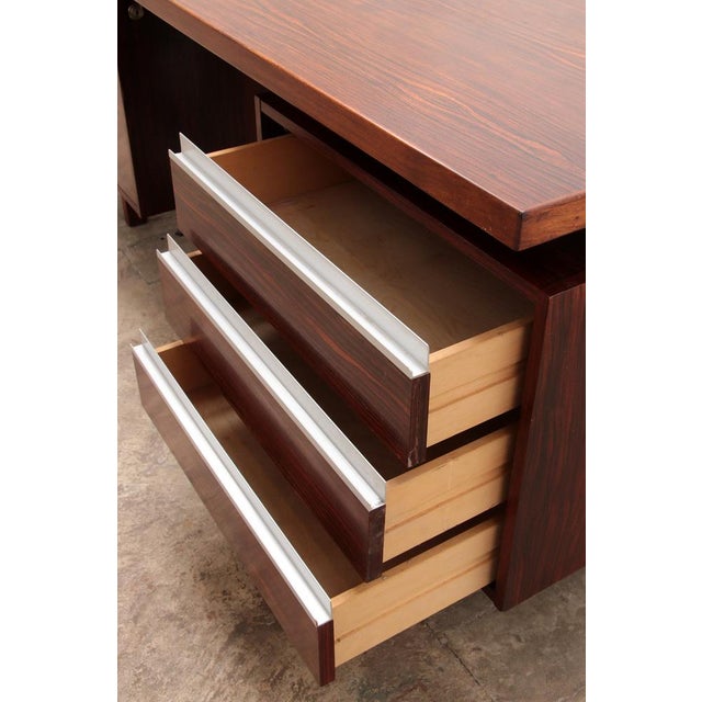 Wood J1 Desk by Kho Liang Le for Fristho Management, 1956 For Sale - Image 7 of 18