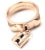 Contemporary Hermes 18k Rose Gold Collier De Chien Lock Band Ring Size 49 US 4 3/4 For Sale - Image 3 of 10