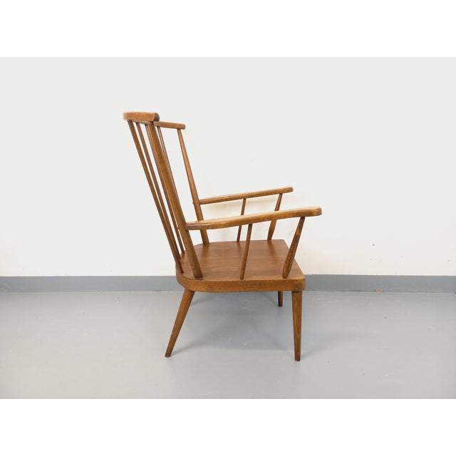 Vintage Baumann Wooden Armchair, 1960s For Sale - Image 11 of 16