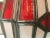 1990s Art Deco-Style White Milk & Red Glass & Bronze Chandelier, Pendant or Lantern For Sale - Image 18 of 18