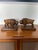 Wood Vintage Carved Buffalo or Bison Sculpture s.l. Mitchell - Set of 2 For Sale - Image 7 of 8