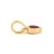 Metal Victorian Heart-Cut Natural Ruby Bezel Set Solitaire Pendant in 14k Gold For Sale - Image 7 of 15