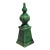 English Green Glazed Ceramic Garden Finial, C. 1950 For Sale