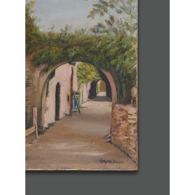 Bruno Avesani, Italian Landscape, 1950s, Oil on Canvas For Sale - Image 10 of 12
