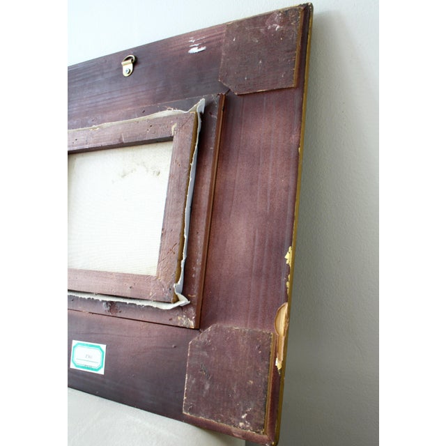 Wood Vintage Semi-Abstract Still Life Painting in Gold Frame For Sale - Image 7 of 9