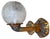 Art Deco Pair of Antique Art Deco Silver on Bronze Wall Light Sconces For Sale - Image 3 of 7