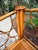 Brown Vintage Burnt Bamboo Folding Shelf For Sale - Image 8 of 14