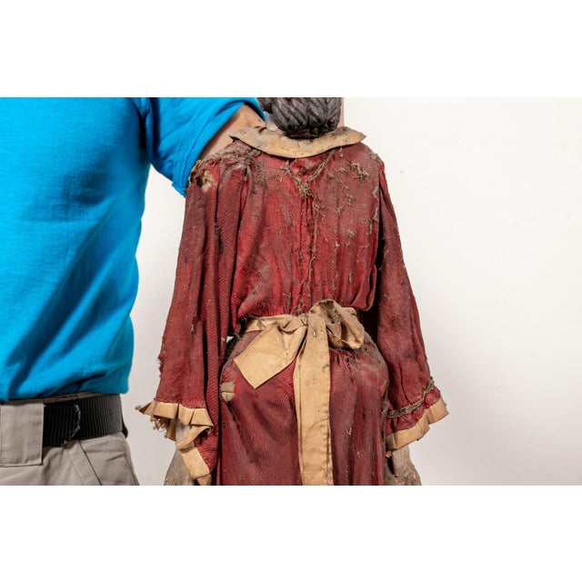 Red Early 19th Century Italian Princess Form Marionette For Sale - Image 8 of 11