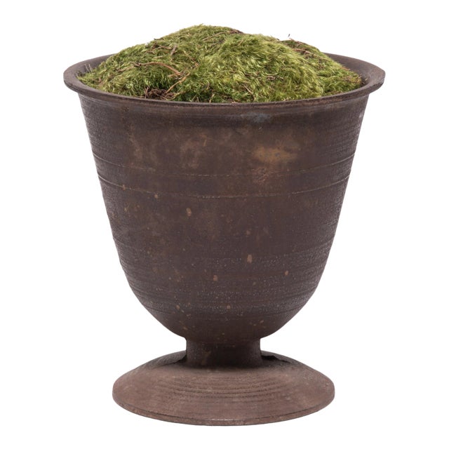 Antique Korean Footed Cast Iron Mortar For Sale