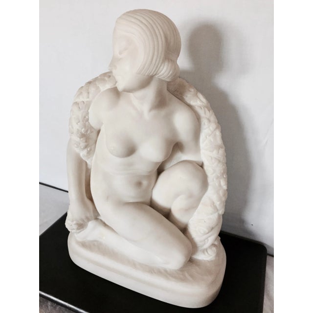 Title: Italian Art Deco Beauty Marble Sculpture. Artist/Sculptor: Guglielmo Pugi (1870-1915). Production date: circa 1900....