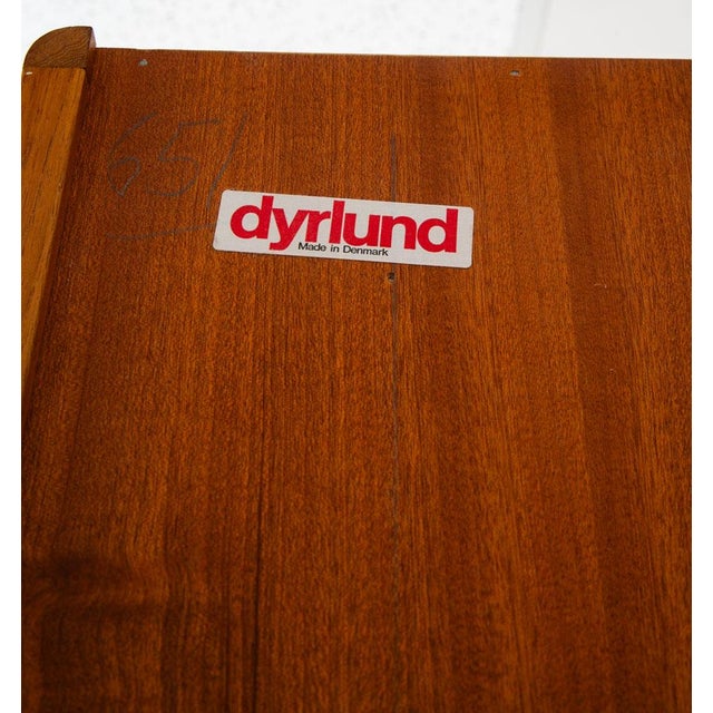 Drylund 1960s Mid Century Danish Cabinet Dyrlund Teak Compact Storage Tambour Doors Shelving For Sale - Image 4 of 12