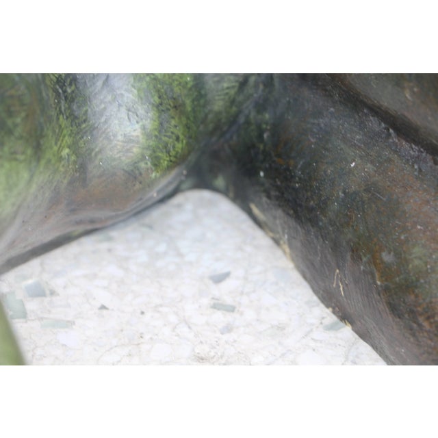 Green 1986 Frederico Cantu Bronze Model of a Mother Nursing For Sale - Image 8 of 10