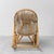 Brown Bamboo Rocking Chair attributed to Dirk van Sliedregt for Rohe Noordwolde, 1970s For Sale - Image 8 of 12